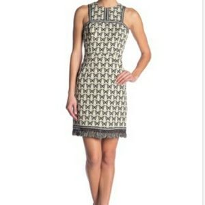 Trina Turk Pacific Butterfly Dress Cotton Fringe